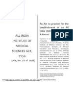 All India Institute of Medical Sciences Act 1956