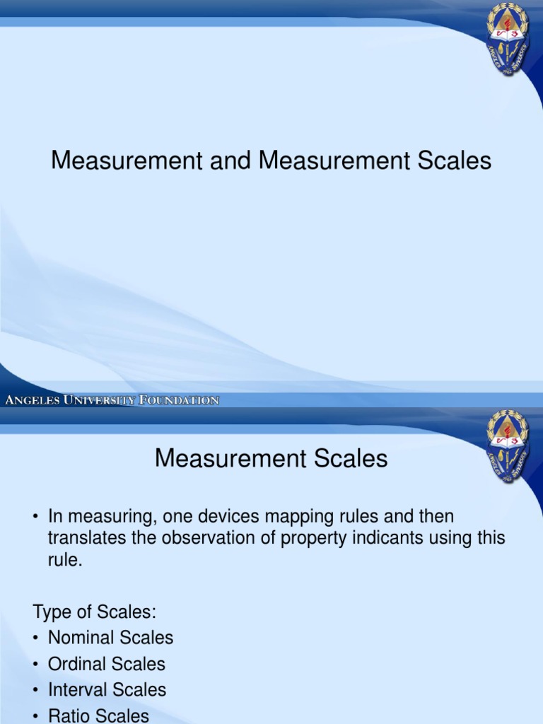 Module 5b Measurement Scales PDF