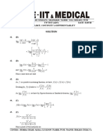 Limit, Continuity & Differentiability (Solution)