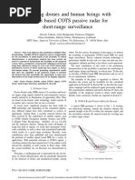 Detecting Drones and Human Beings With DVB-S Based COTS Passive Radar For Short-Range Surveillance