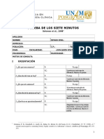 Prueba de Los Siete Minutos Prueba de Los Siete