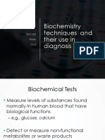Biochemistry Techniques and Their Use in Diagnosis RMAU