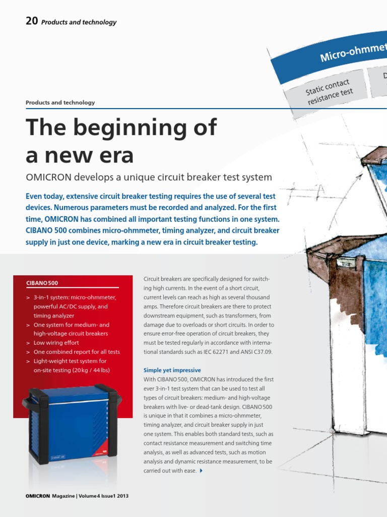 CIBANO 500 The Beginning of A New Era OMICRON Magazine 2013 | PDF ...