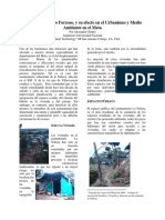 El efecto del desplazamiento forzoso en el urbanismo y medio ambiente de La Nohora, Meta