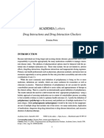 Drug Interactions and Drug Interaction C