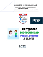 Bioseguridad Del Colegio San Agustin 2022