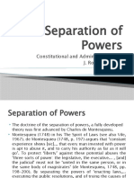 Separation of Powers Powerpoint