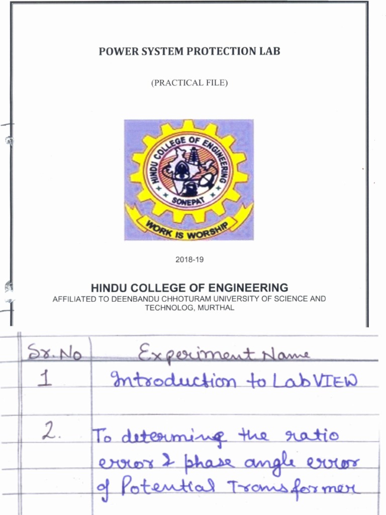 Power System Protection Lab PDF Physical Phenomena Motion (Physics)