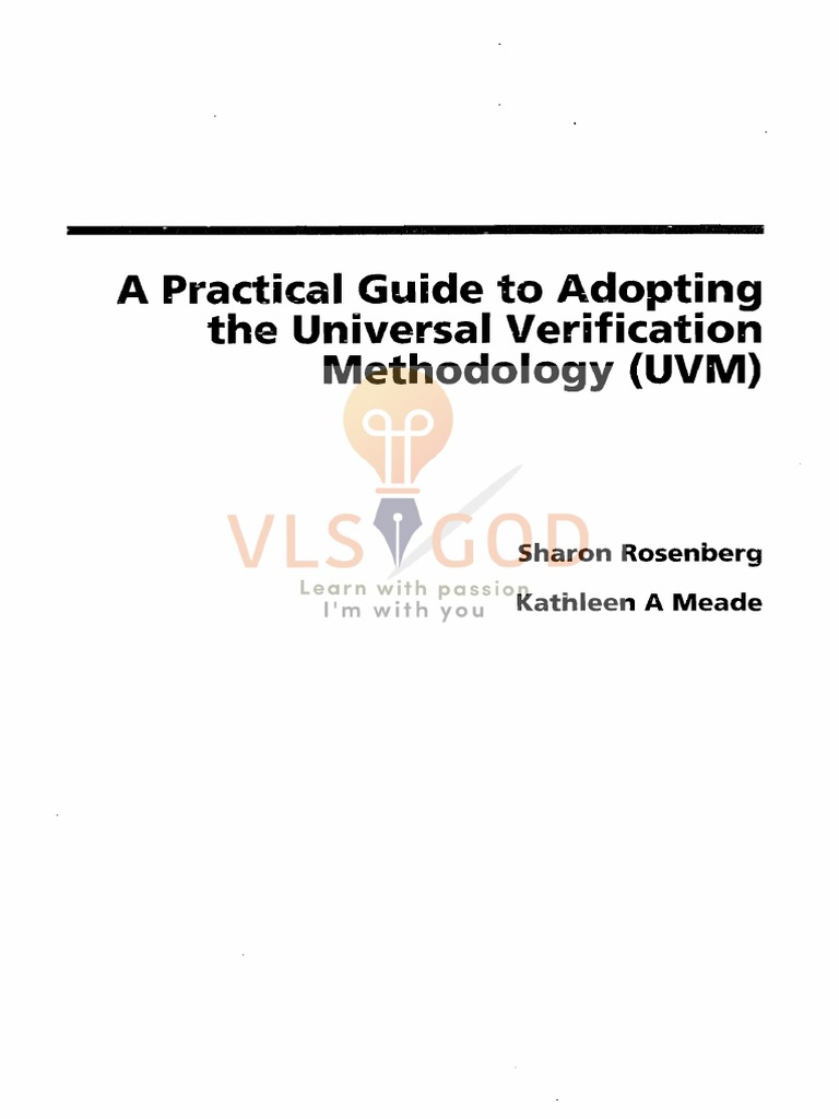 A Practical Guide To Adopting The Universal Verification Methodology ...