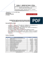 22NOV03-1 Cotizacion Suministro e Instalacion de Unidad Ventilacion - Calentamiento Area Controlada, Ryanlab