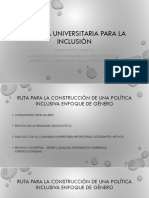 Política Universitaria para La Inclusión