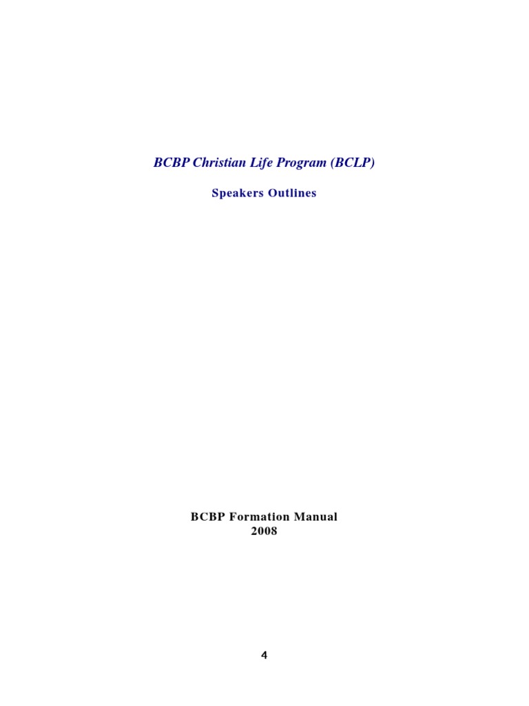 BCBP Christian Life Program Overview | PDF | Baptism | Jesus