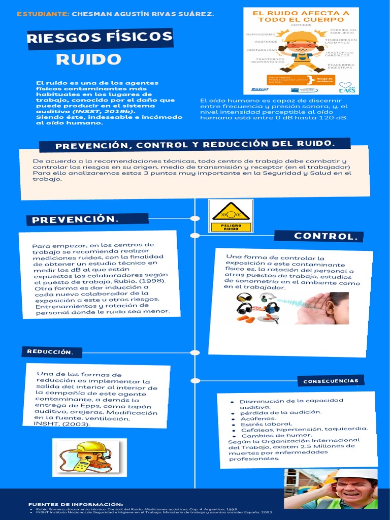 Prevención del Ruido Laboral y Riesgos | PDF | ruido | Decibel