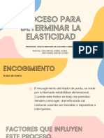 Proceso para Determinar La Elasticidad