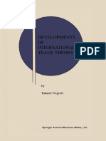 Developments of International Trade Theory