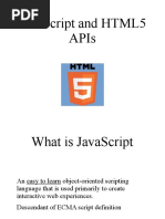 Javascript and HTML 5 API