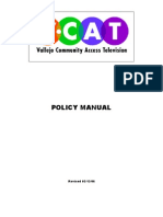 Vallejo Community Access Television - Policy Handbook Rev.03.13.06-Cjleander