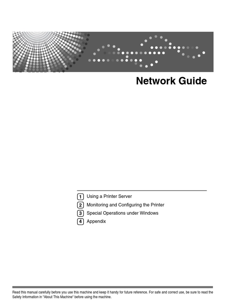 Network Guide: Using A Printer Server Monitoring and Configuring The ...