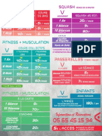 Dépliant salle de musculation