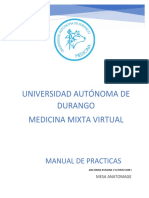 Manual de Anatomía Humana y Su Disección 1 Uad Mixta-Virtual 2.0