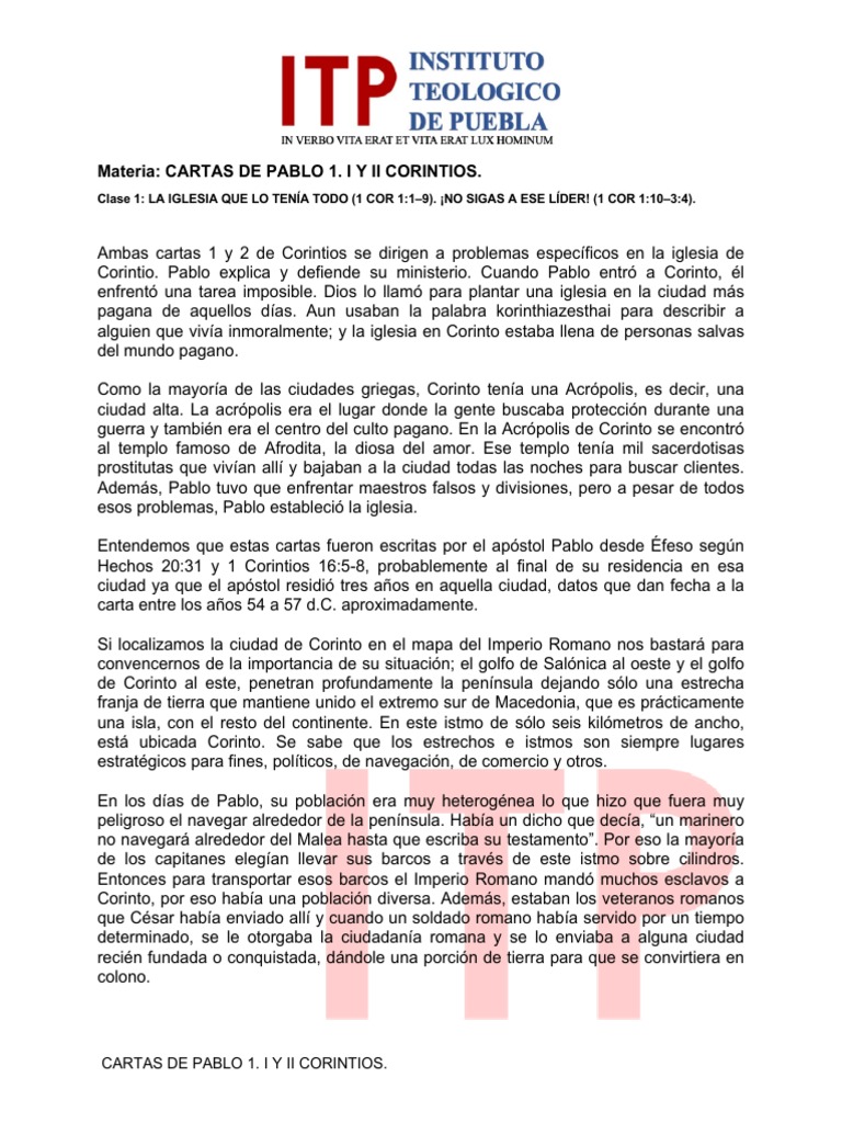 Cartas De Pablo 1 Pdf Pablo El Apóstol La Resurrección De Jesús