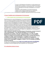 Intro: I. Trouver L'équilibre Entre Le Développement Et L'environnement