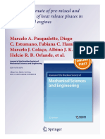 Bayesian Estimate of Pre Mixed and Diffusive Rate of Heat Release Phases in Marine Diesel Engines