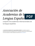 Asociación de Academias de La Lengua Española - Wikipedia, La Enciclopedia Libre