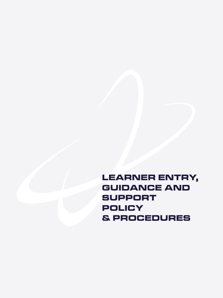 Learner Support and Guidance Policy | PDF | Educational Assessment ...