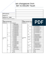 Terminal Diagram Changeover From DICON 501 To DICON Touch