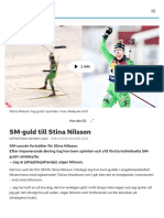 SM-guld Till Stina Nilsson - SVT Sport