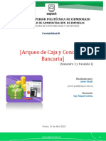 Arqueo de Caja y Conciliacion Bancaria-Javier Gualli