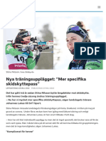 Nya Träningsupplägget: "Mer Specifika Skidskyttepass" - SVT Sport