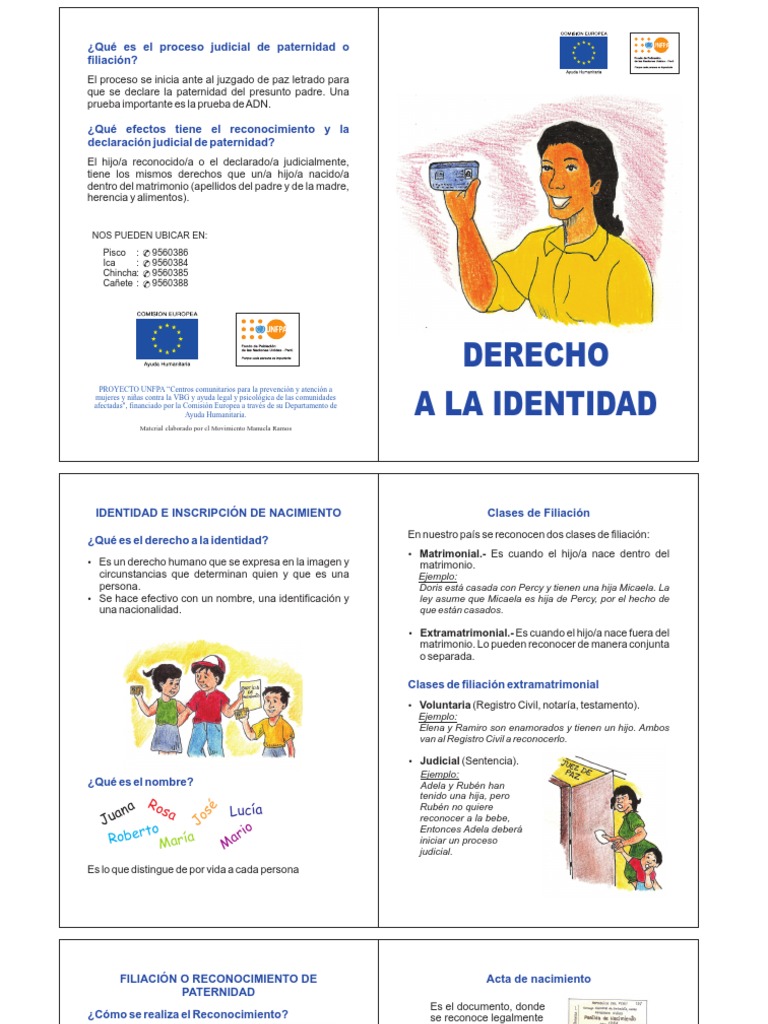 Derecho A La Identidad | PDF | Certificado de nacimiento | Justicia