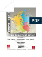 Livre - La Décentralisation 30 Ans Après