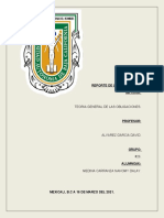 Reporte de Lectura. Materia:: Teoria General de Las Obligaciones