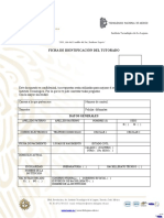 Instituto Tec Tecnológico de La Laguna ficha de identificación