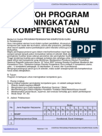 Contoh Program Peningkatan Kompetensi Guru