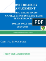 FN307 - Corporate Funding - Capital Structure