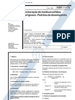 NBR 11175 - Incineração de resíduos sólidos