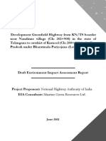 Draft EIA Report Knts Border To Kurnool Road