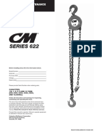 CM 622 Series Hand Chain Hoist 2016 October B622 22960 Rev AA