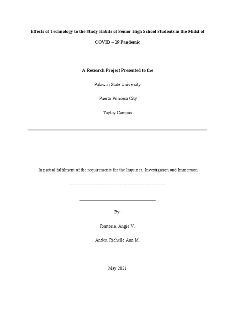 Effects of Technology To The Study Ha | PDF | Learning | Educational ...