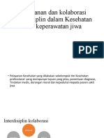 Kolaborasi Interdispilin Dalam Kesehatan Dan Keperawatan Jiwa