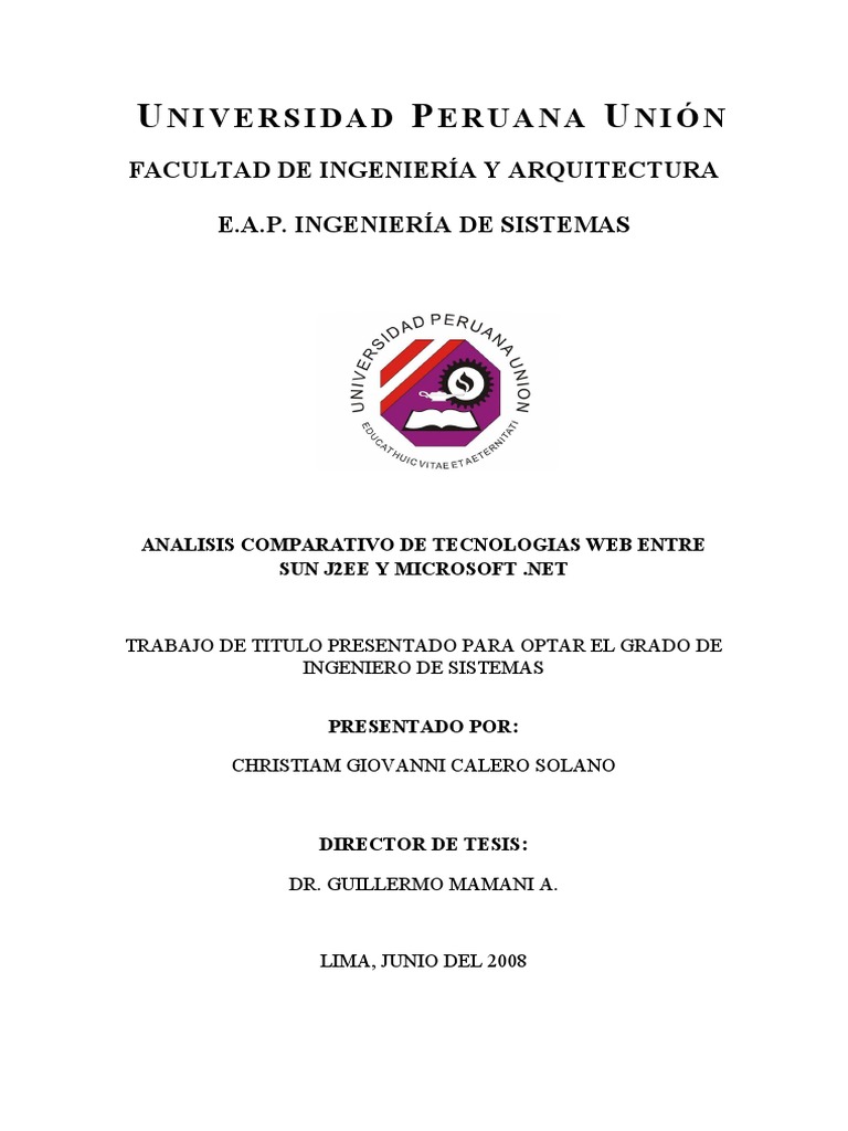 Proyecto de investigacion j2ee vs pdf net framework java