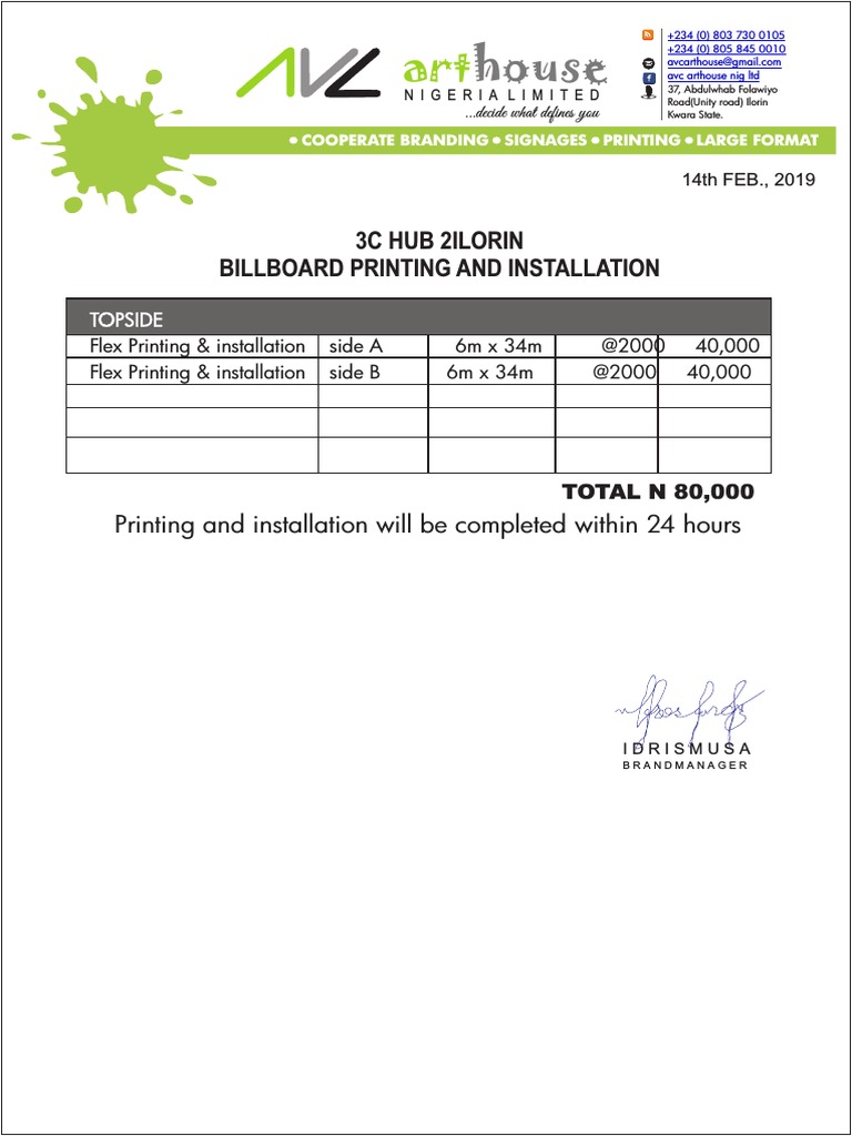3C Hub 2 Ilorin | PDF