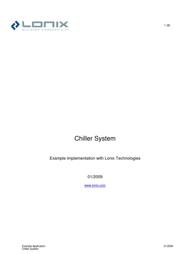 Chiller System: Example Implementation With Lonix Technologies | PDF