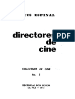 Cuadernos de Cine 05, Luis Espinal - Directores de Cine