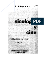 Cuadernos de Cine 06, Luis Espinal - Sicología y Cine