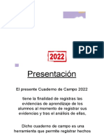 Cuaderno de Campo 2022